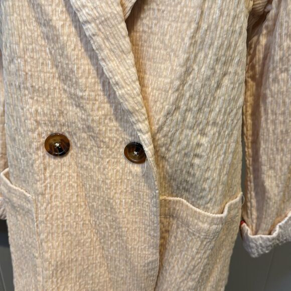 Daniel Rainn (Anthropologie) crinkle velour/corduroy double breasted jacket. Med - Picture 6 of 10